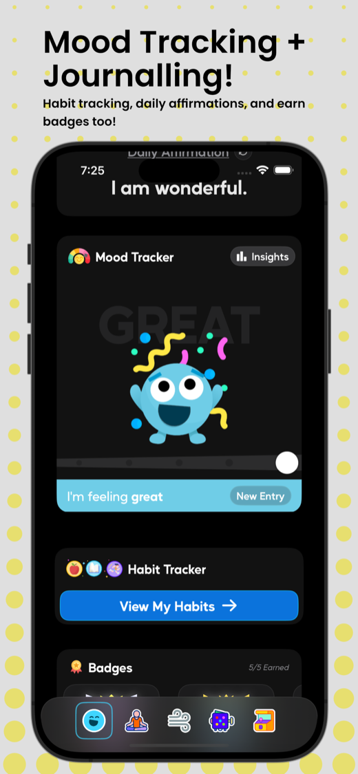 Tappy mood tracking, journaling, and habit tracker