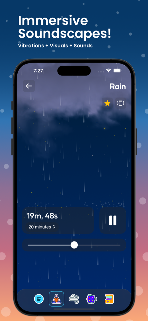 Tappy immersive soundscapes - vibrations, visuals, and sounds